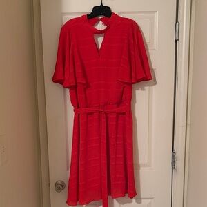 Lane Bryant Vibrant Red Midi Dress